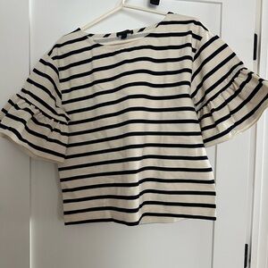 NWT - J. Crew Striped Boxy Top